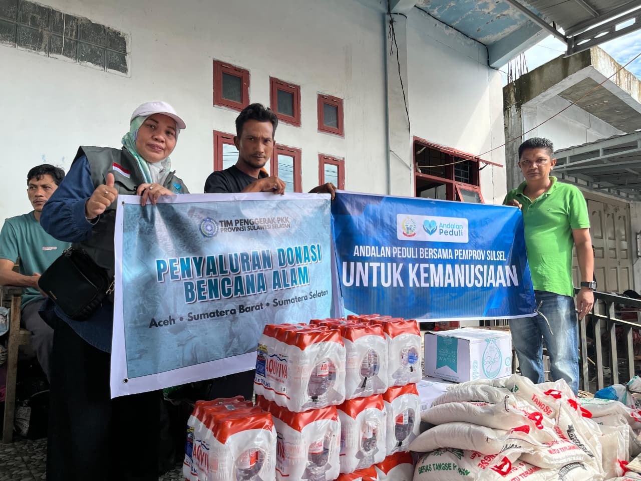 Andalan Peduli, TP PKK dan Dinkes Pemprov Sulsel Menyalurkan bantuan di Provinsi Aceh